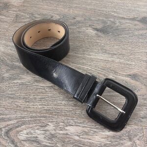 LK Bennett Black Patent Belt